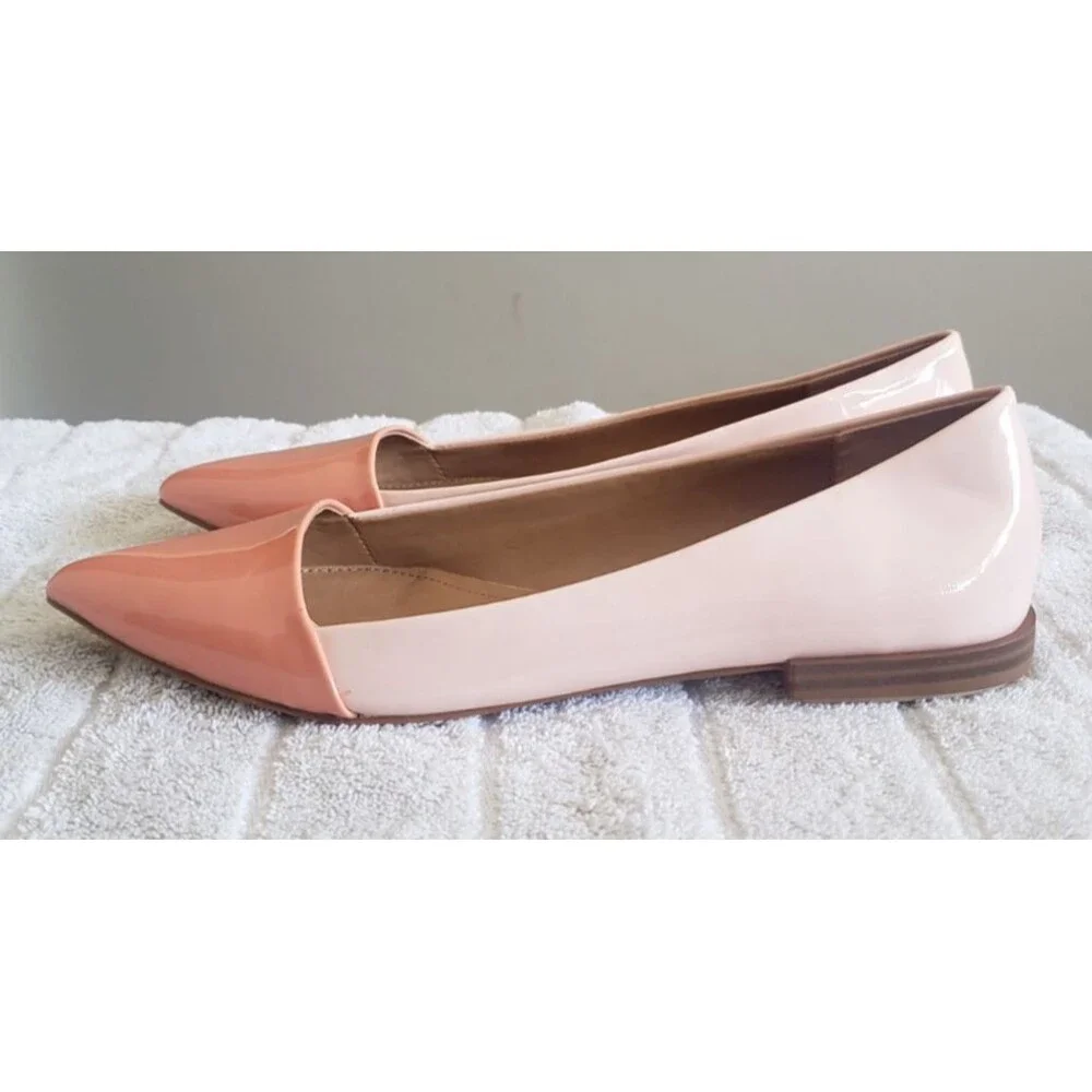 Zara Trafaluc Women's Flats Slip On Shoes Peach/ Pink Women's Size 6.5 EU 37
